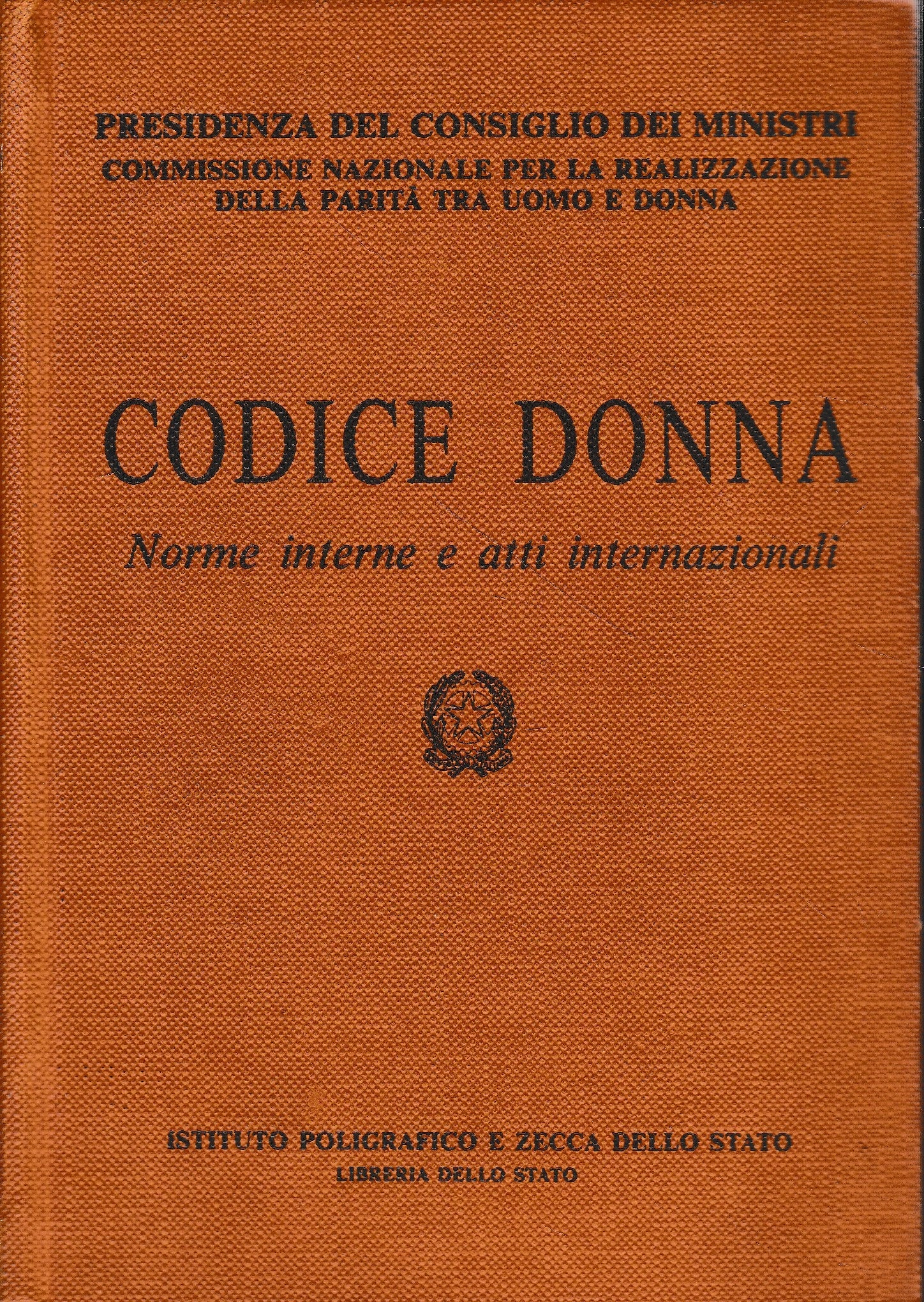 Codice Donna. Norme interne e atti internazionali - copertina