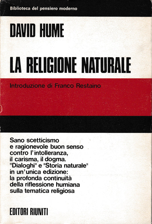 La religione naturale - copertina