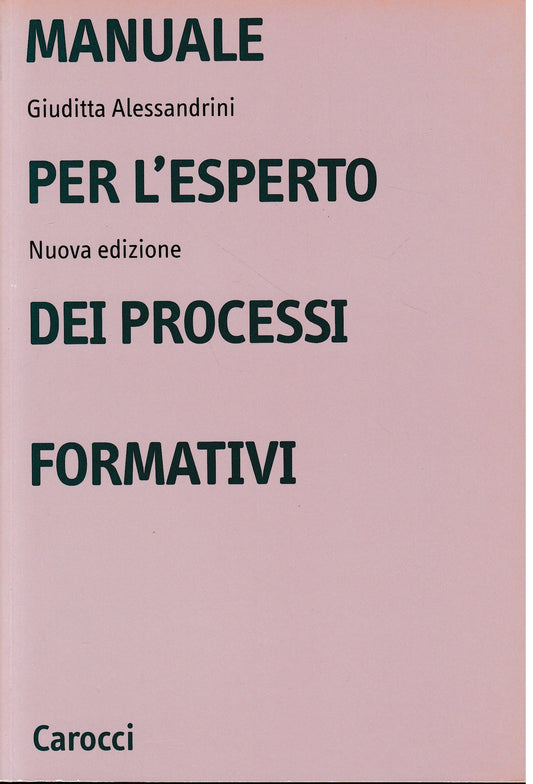 Manuale per l'esperto dei processi formativi - copertina