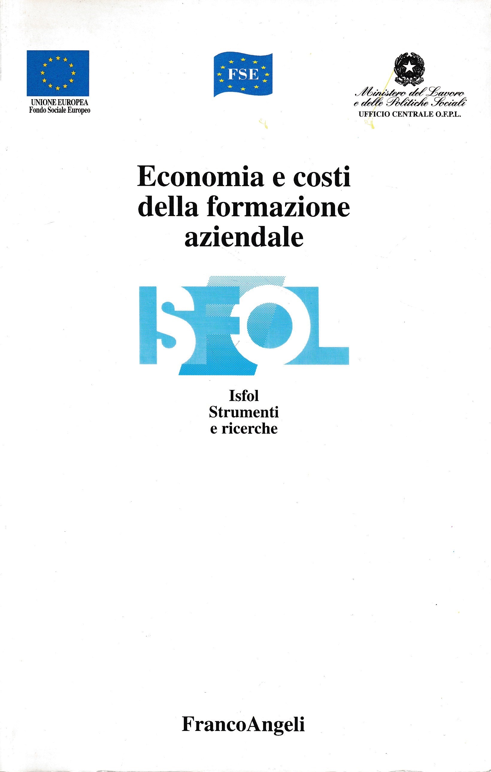 Economia e costi della formazione aziendale - copertina
