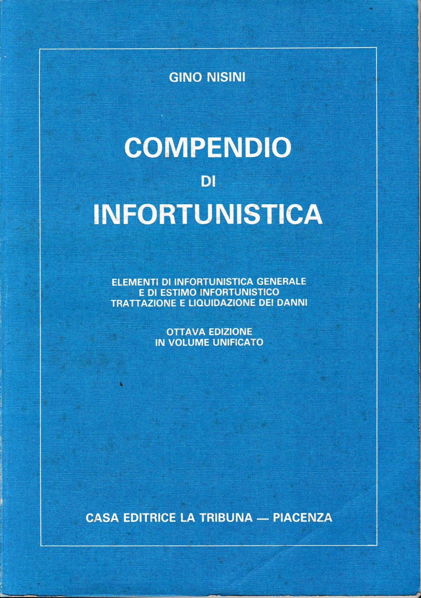 Compendio di infortunistica - copertina