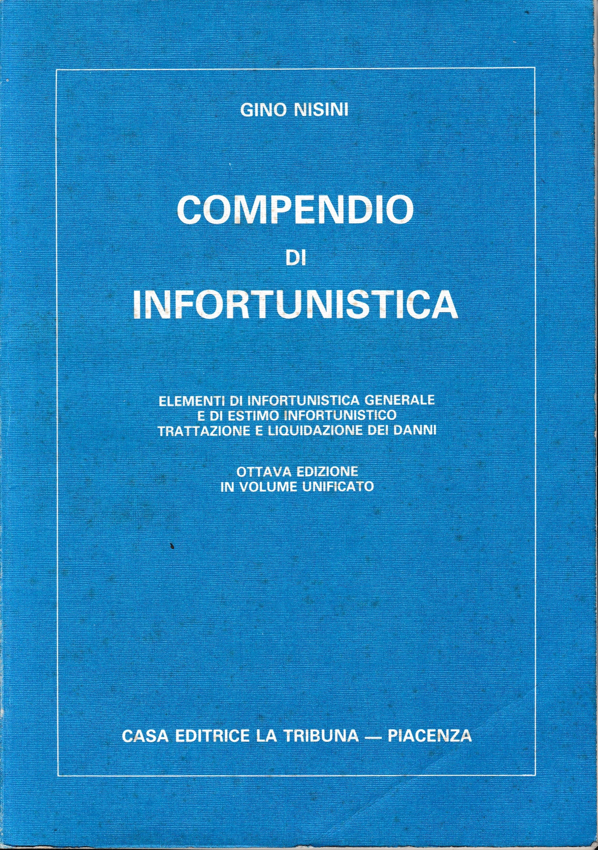 Compendio di infortunistica - copertina