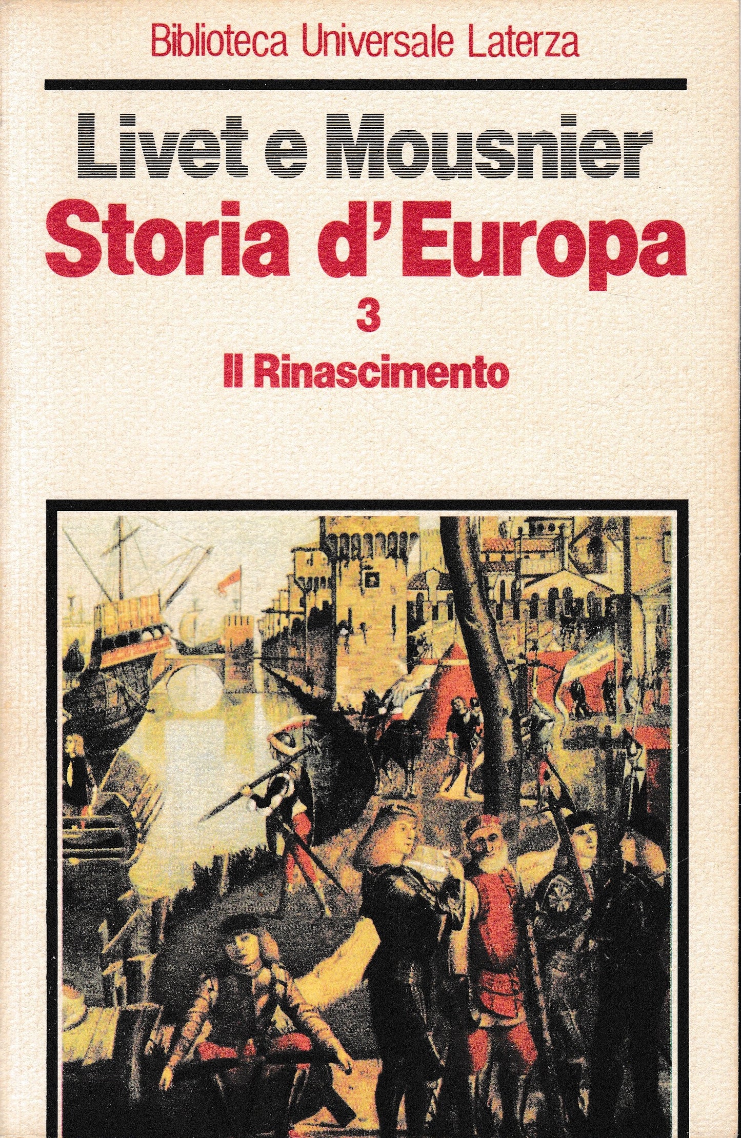 Storia d'Europa. Il Rinascimento, volume 3° - copertina