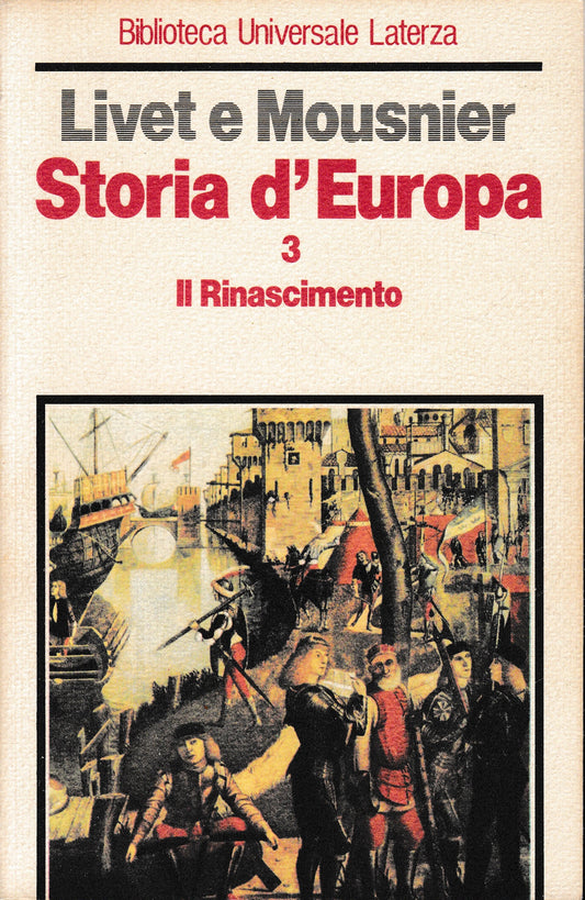 Storia d'Europa. Il Rinascimento, volume 3° - copertina