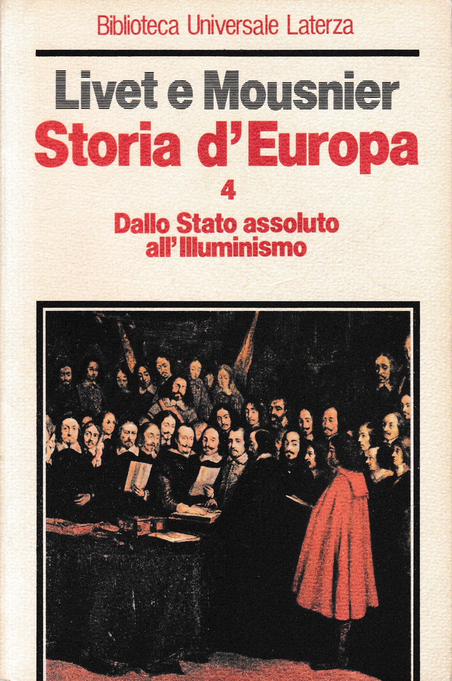 Storia d'Europa. Dallo Stato assoluto all'illuminismo, volume 4° - copertina