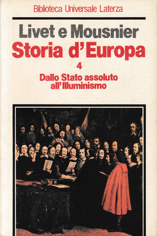Storia d'Europa. Dallo Stato assoluto all'illuminismo, volume 4° - copertina