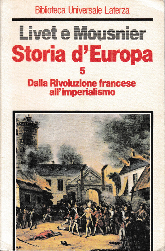 Storia D'Europa. Dalla Rivoluzione Francese all'Imperialismo, volume 5° - copertina