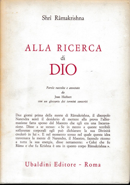 Alla ricerca di Dio - copertina
