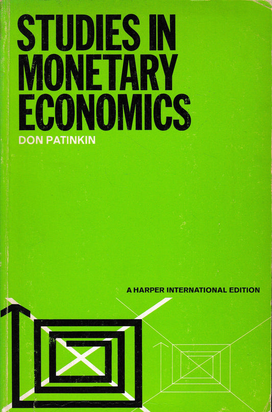 Studies in monetary economics - copertina