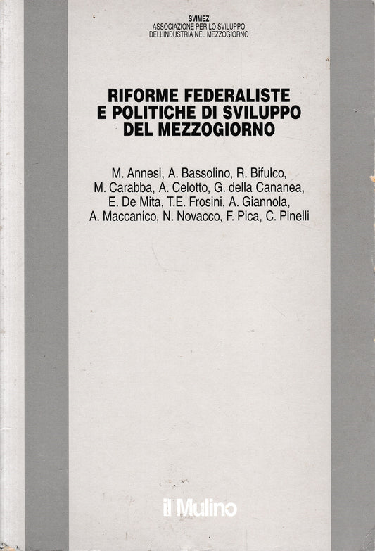 Riforme federaliste e politiche di sviluppo del Mezzogiorno - copertina