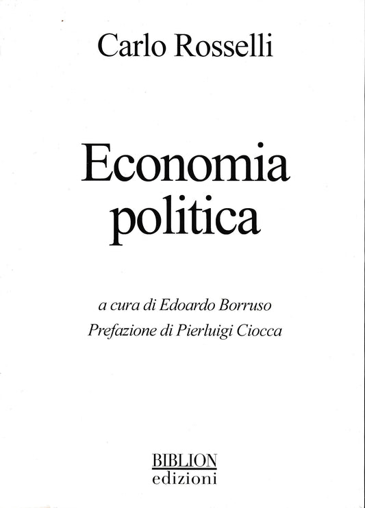 Economia politica - copertina