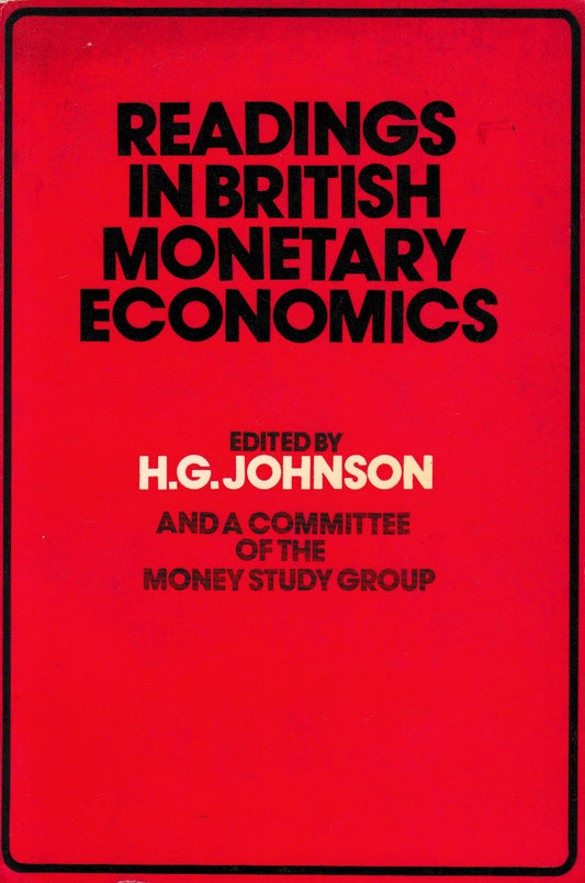 Readings in British Monetary Economics - copertina