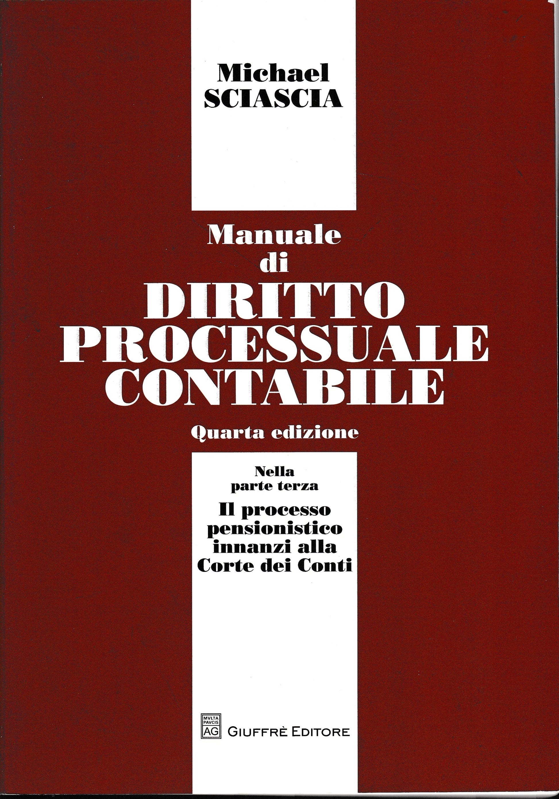 Manuale di diritto processuale contabile - copertina