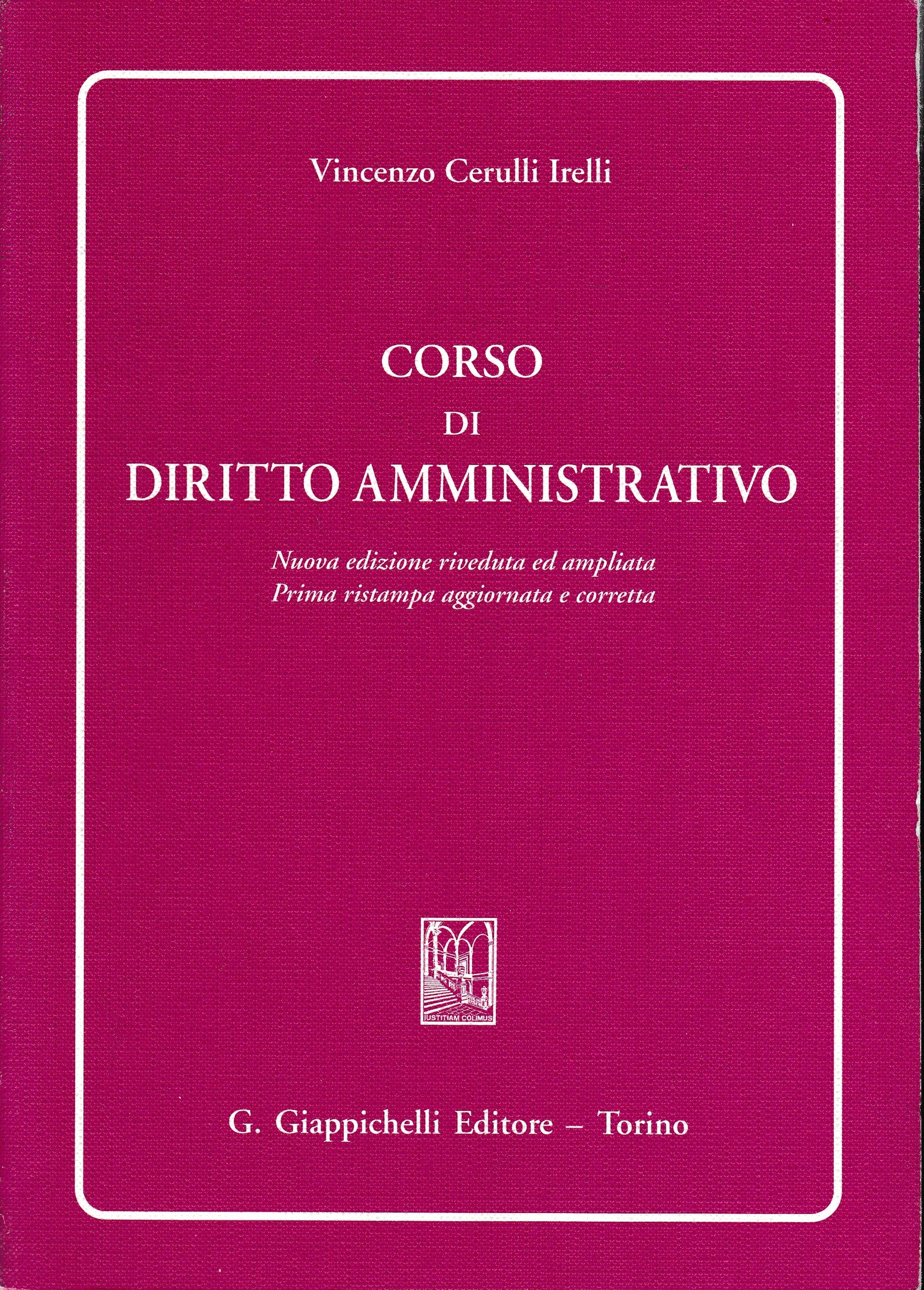 Corso di diritto amministrativo - copertina