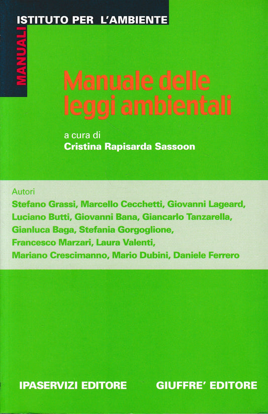 Manuale delle leggi ambientali - copertina