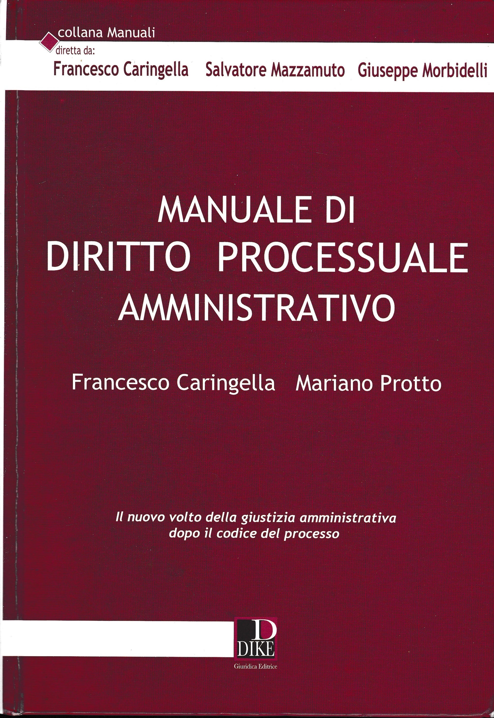 Manuale di diritto processuale amministrativo - copertina