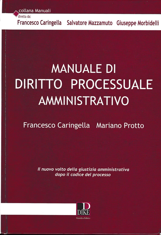 Manuale di diritto processuale amministrativo - copertina