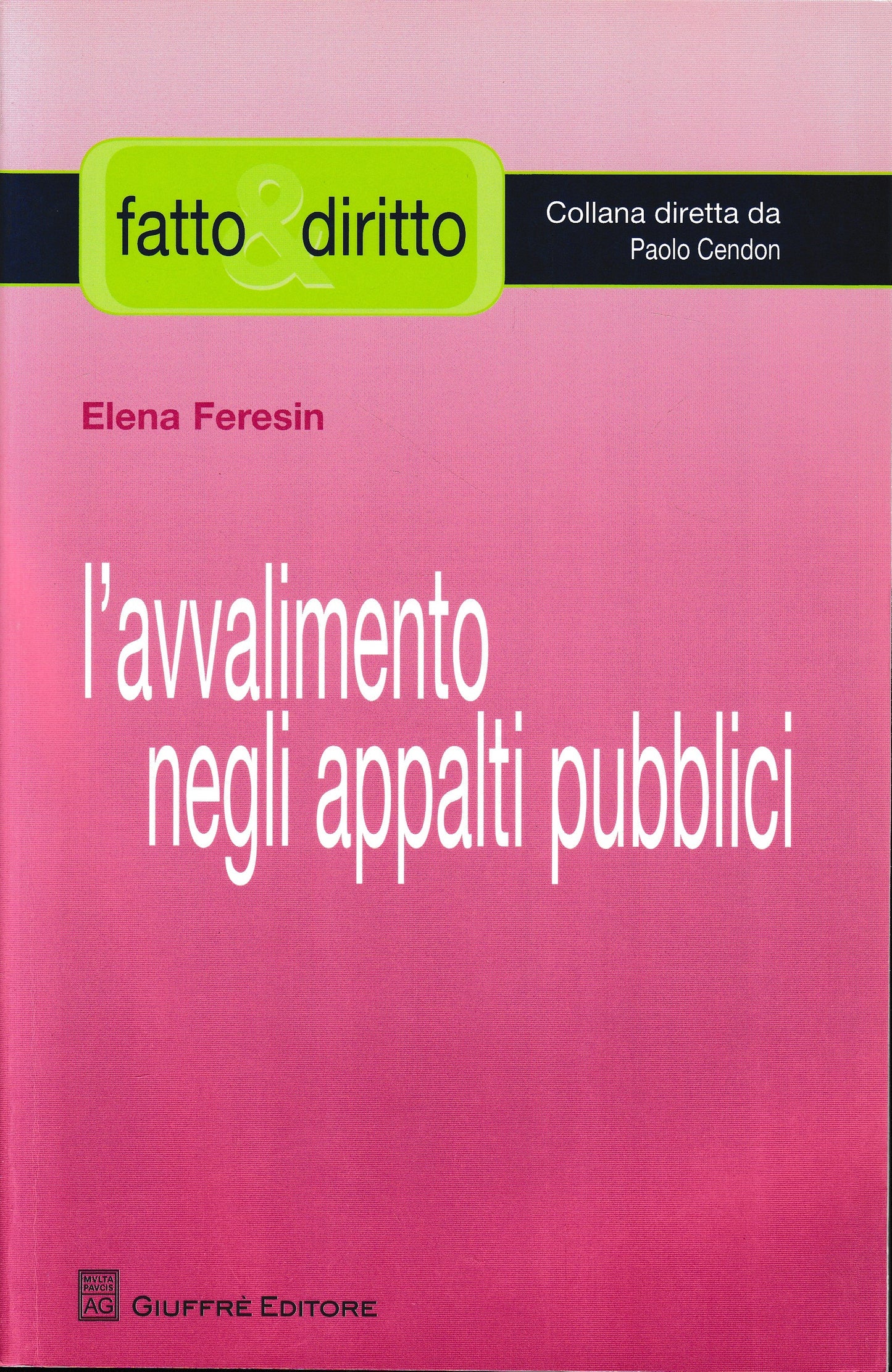 L'avvalimento negli appalti pubblici - copertina
