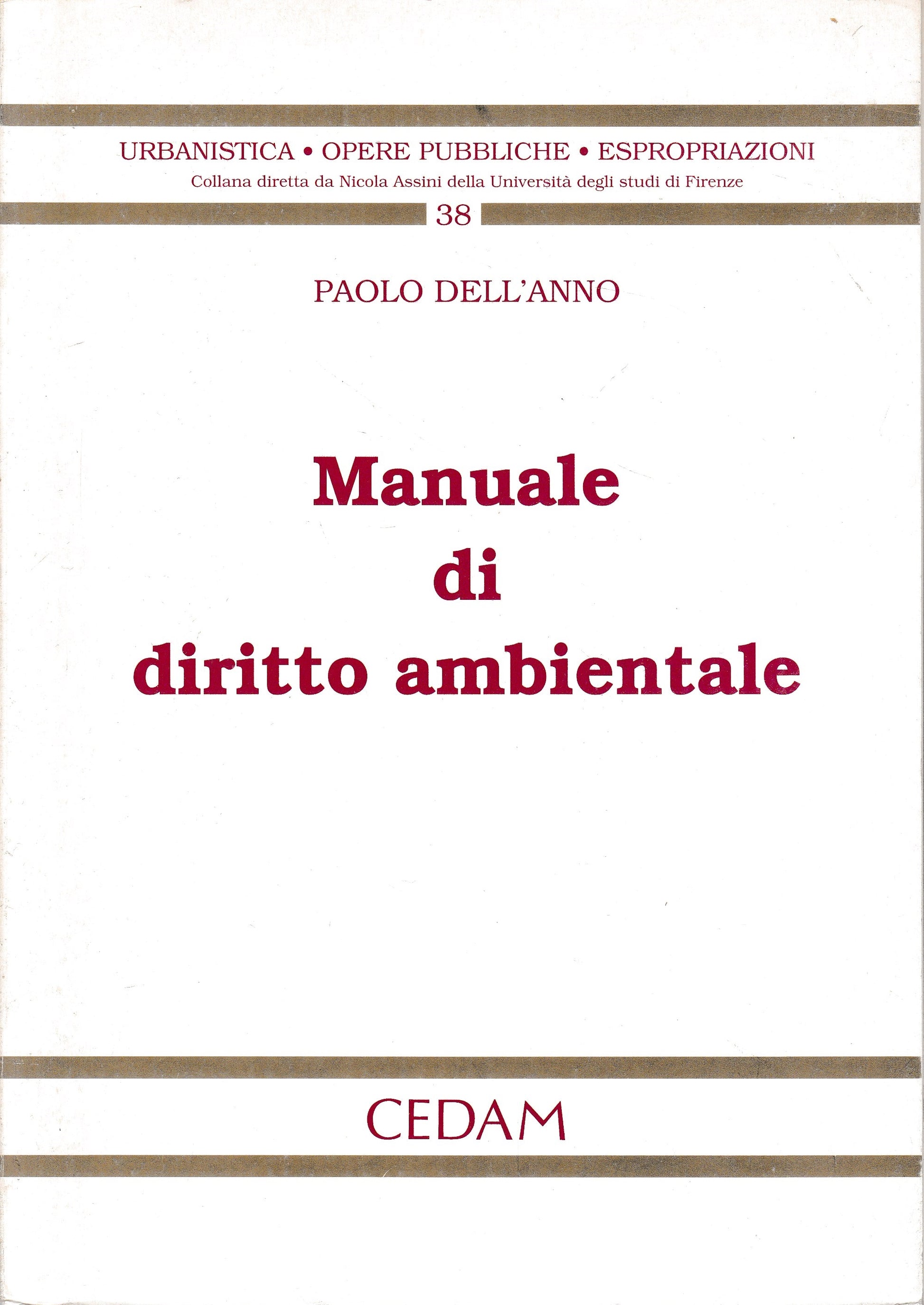 Manuale di diritto ambientale - copertina