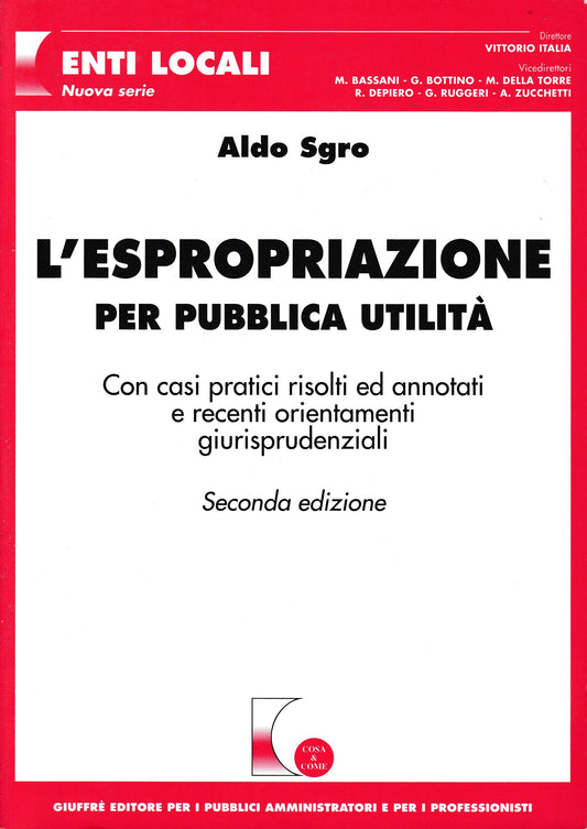 L'espropriazione per pubblica utilità - copertina