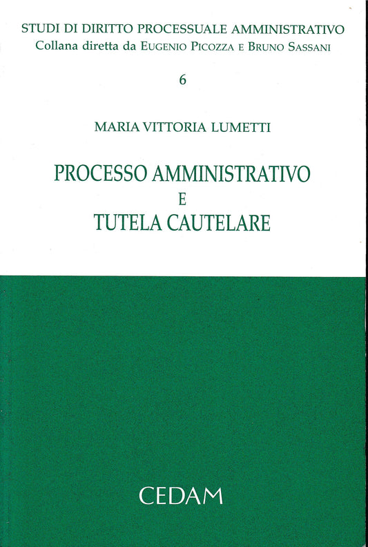 Processo amministrativo e tutela cautelare - copertina