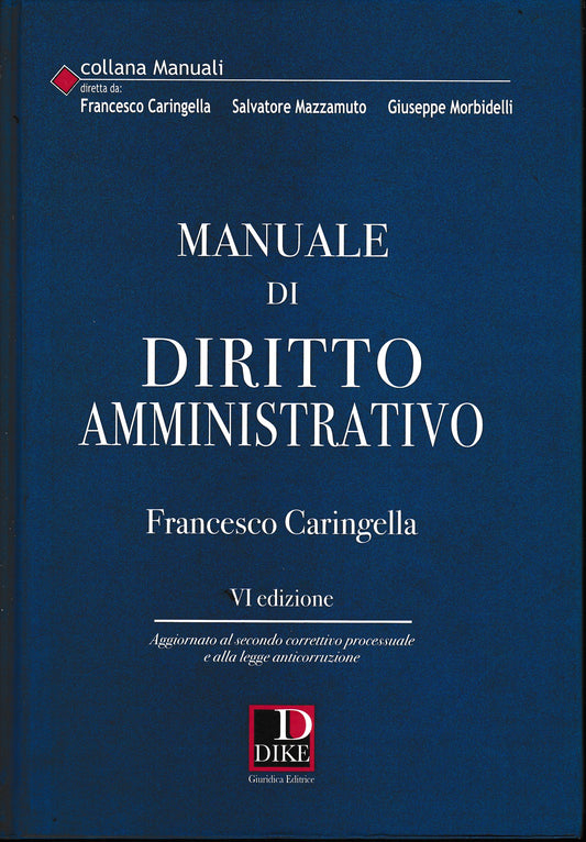 Manuale di diritto amministrativo - copertina