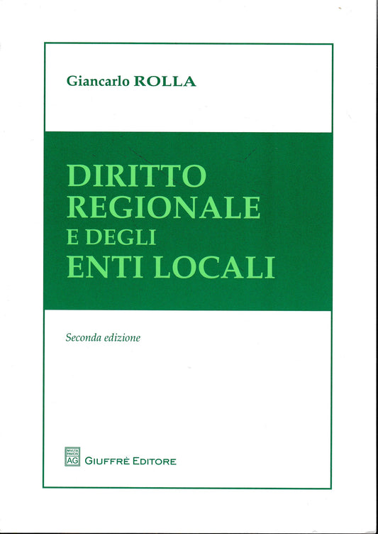 Diritto regionale e degli enti locali - copertina