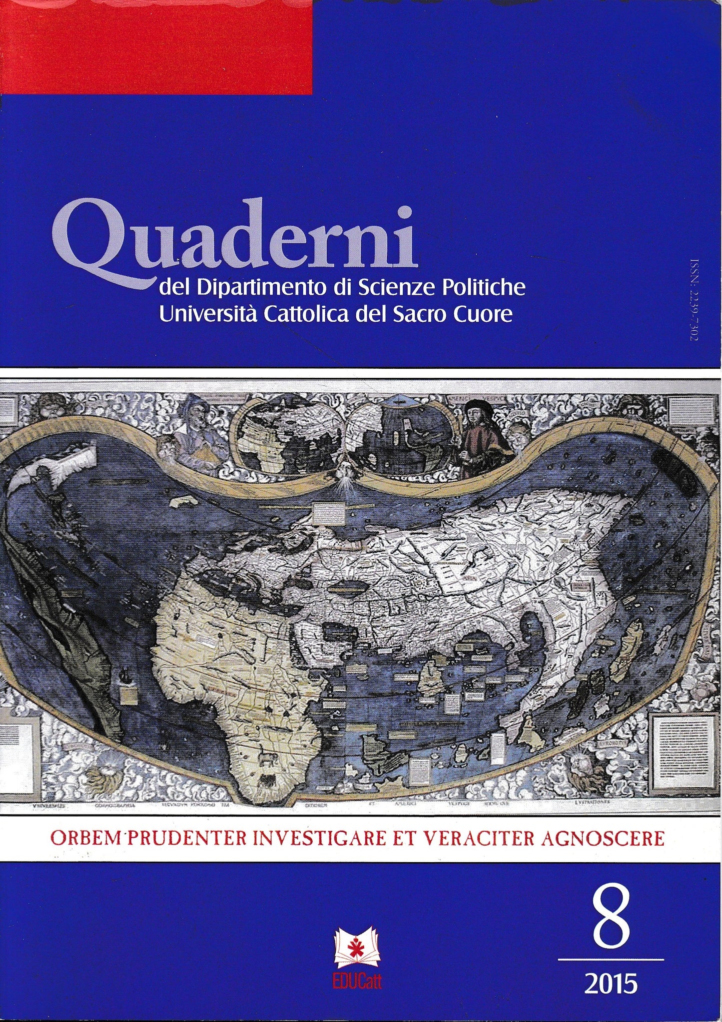 Quaderni del dipartimento di scienze politiche Università Cattolica del Sacro Cuore - 8 - copertina