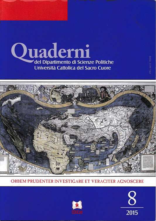 Quaderni del dipartimento di scienze politiche Università Cattolica del Sacro Cuore - 8 - copertina