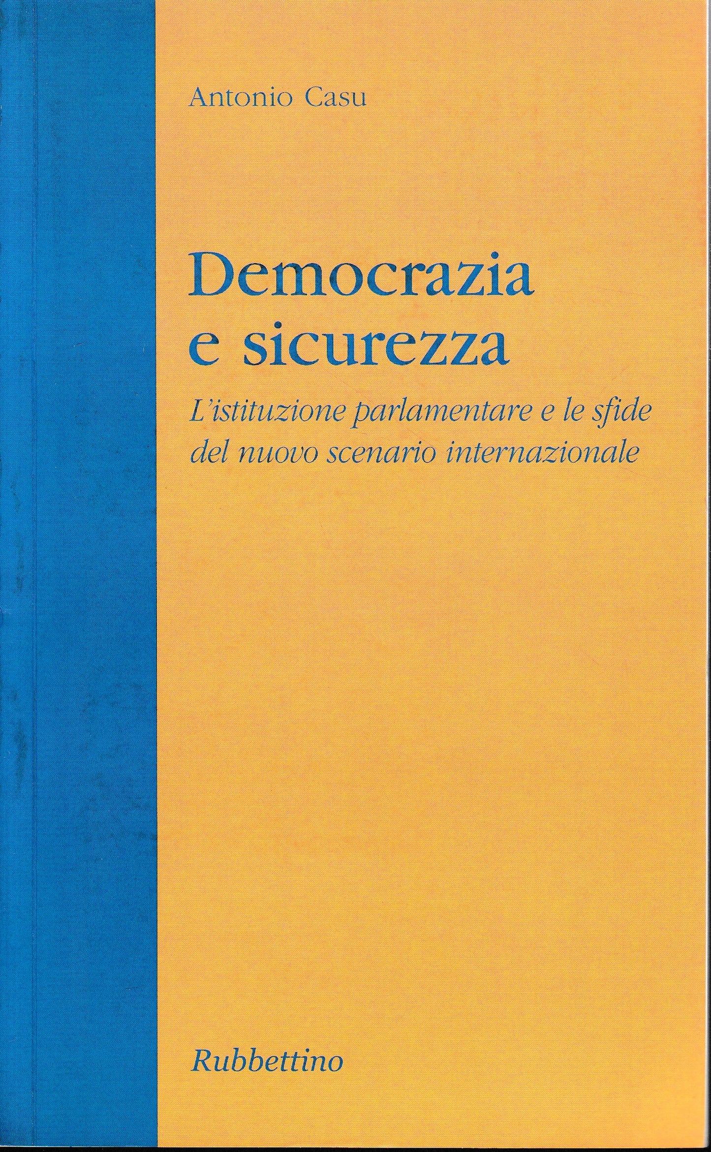 Democrazia e sicurezza. L'istituzione parlamentare e le sfide del nuovo scenario internazionale - copertina
