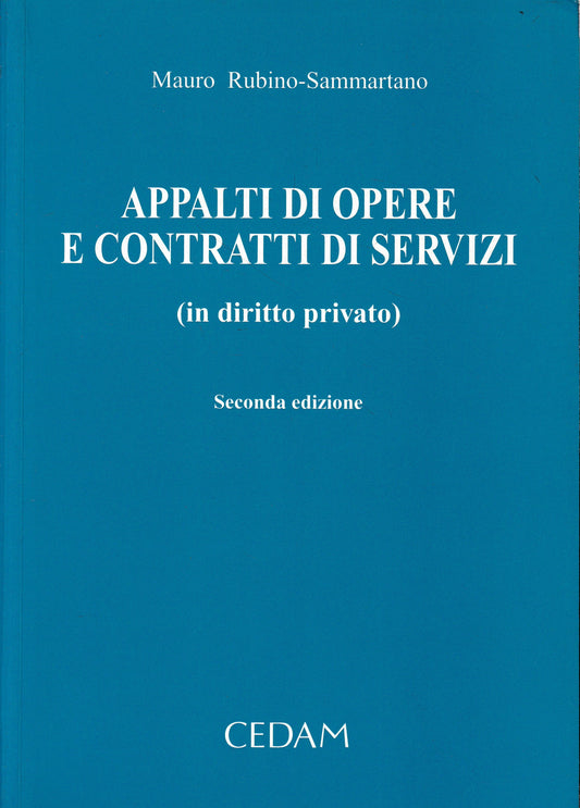 Appalti di opere e contratti di servizi (in diritto privato) - copertina