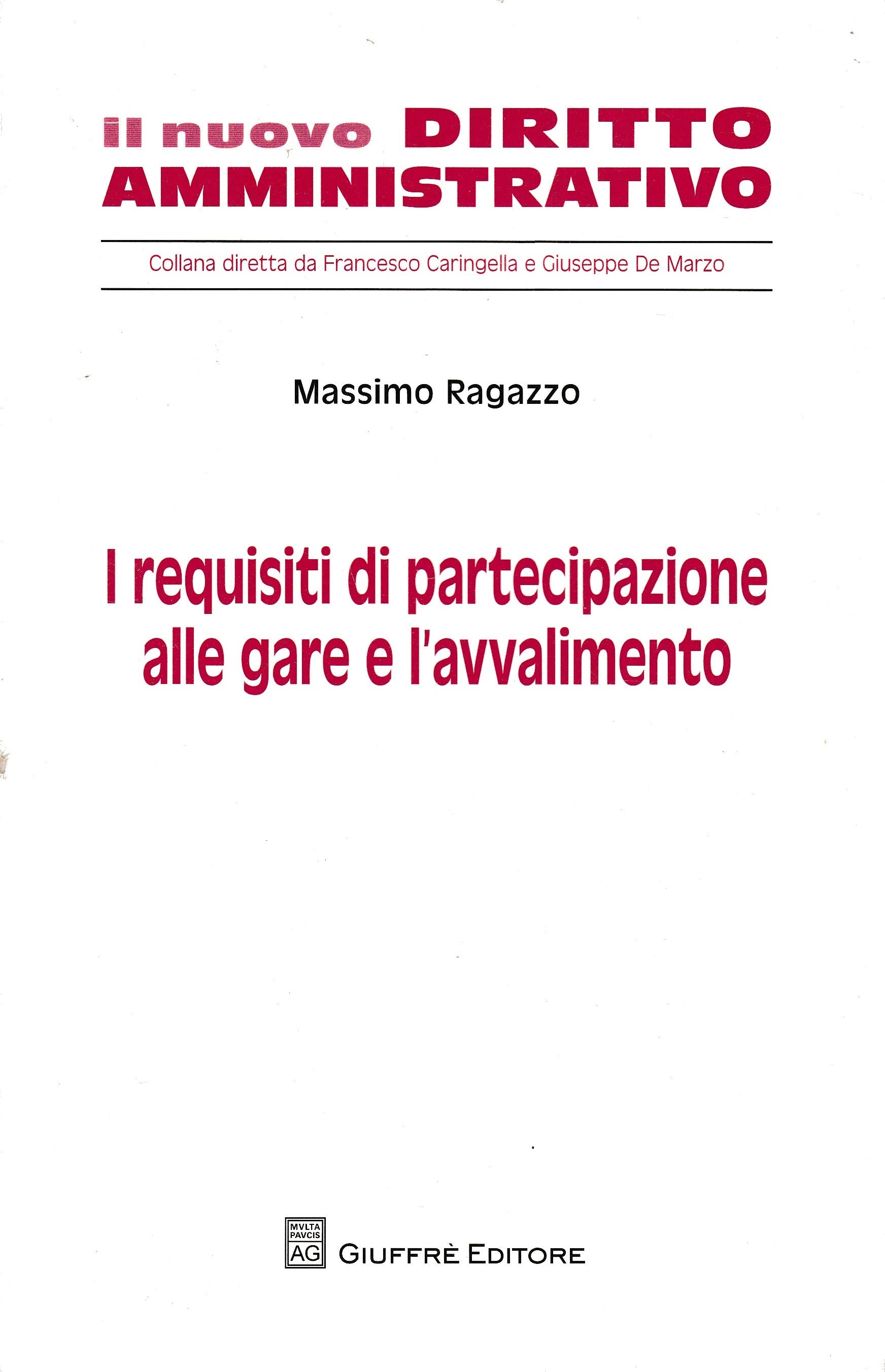 I requisiti di partecipazione alle gare e l'avvalimento - copertina