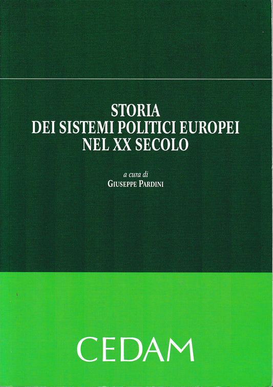 Storia dei sistemi politici europei nel XX secolo - copertina