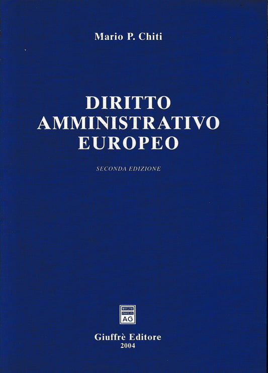 Diritto amministrativo europeo - copertina