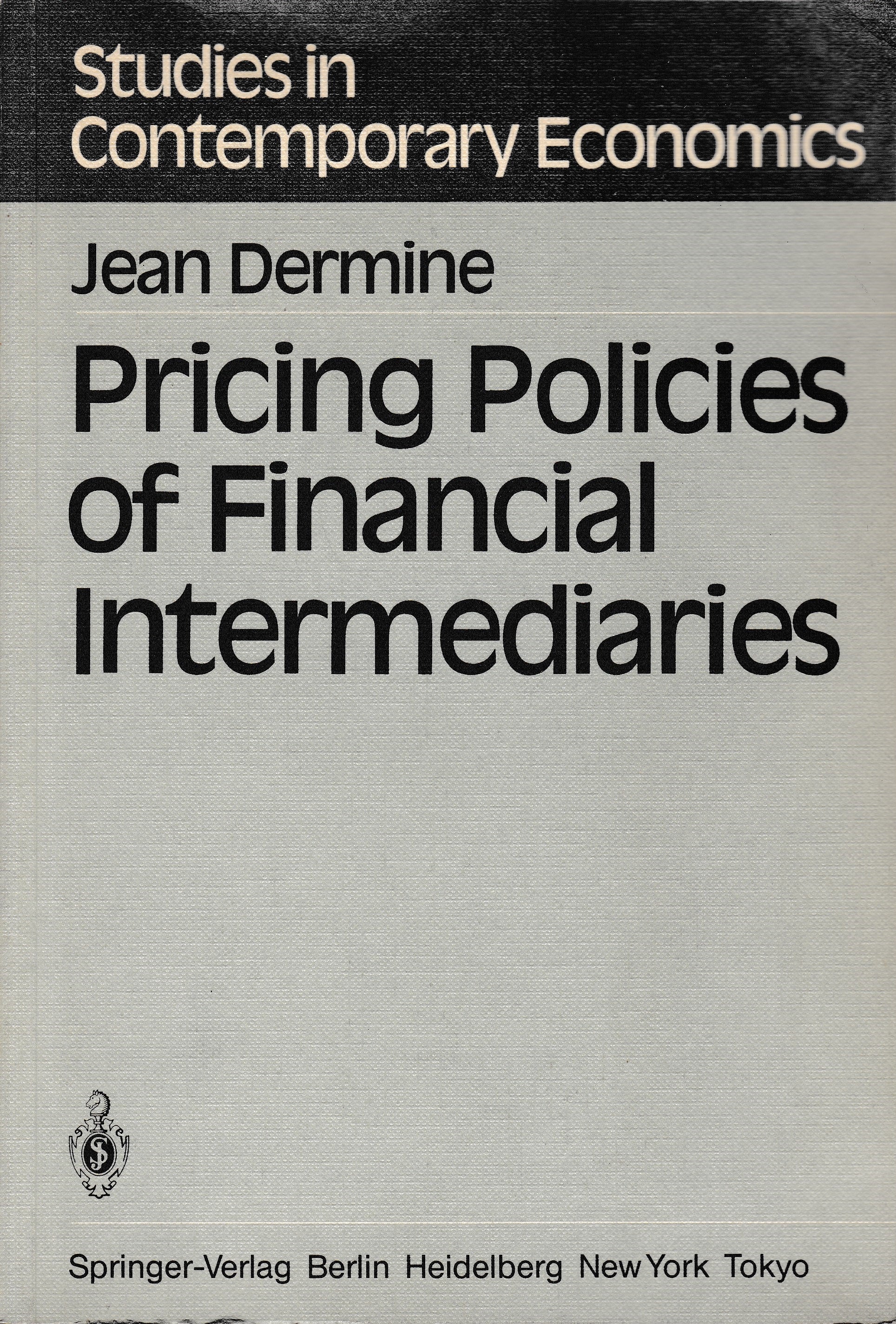 Pricing Policies of Financial Intermediaries - copertina