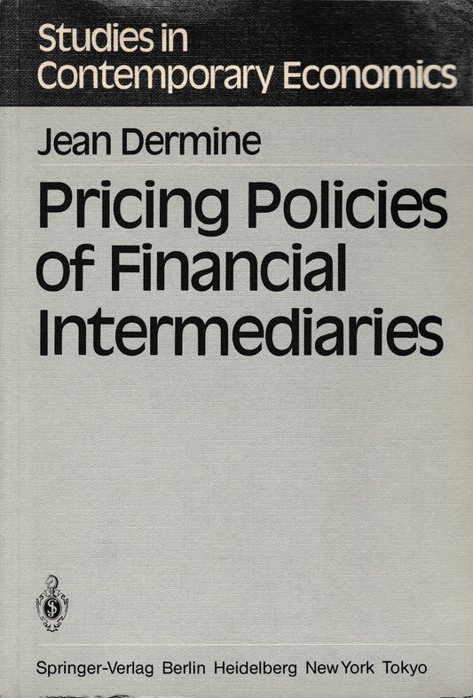 Pricing Policies of Financial Intermediaries - copertina