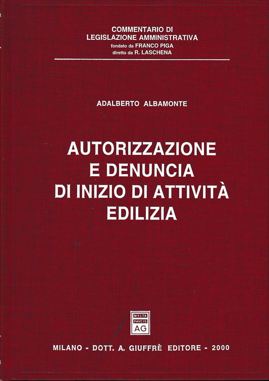 Autorizzazione e denuncia di inizio di attività edilizia - copertina