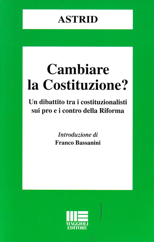 Cambiare la Costituzione? - copertina
