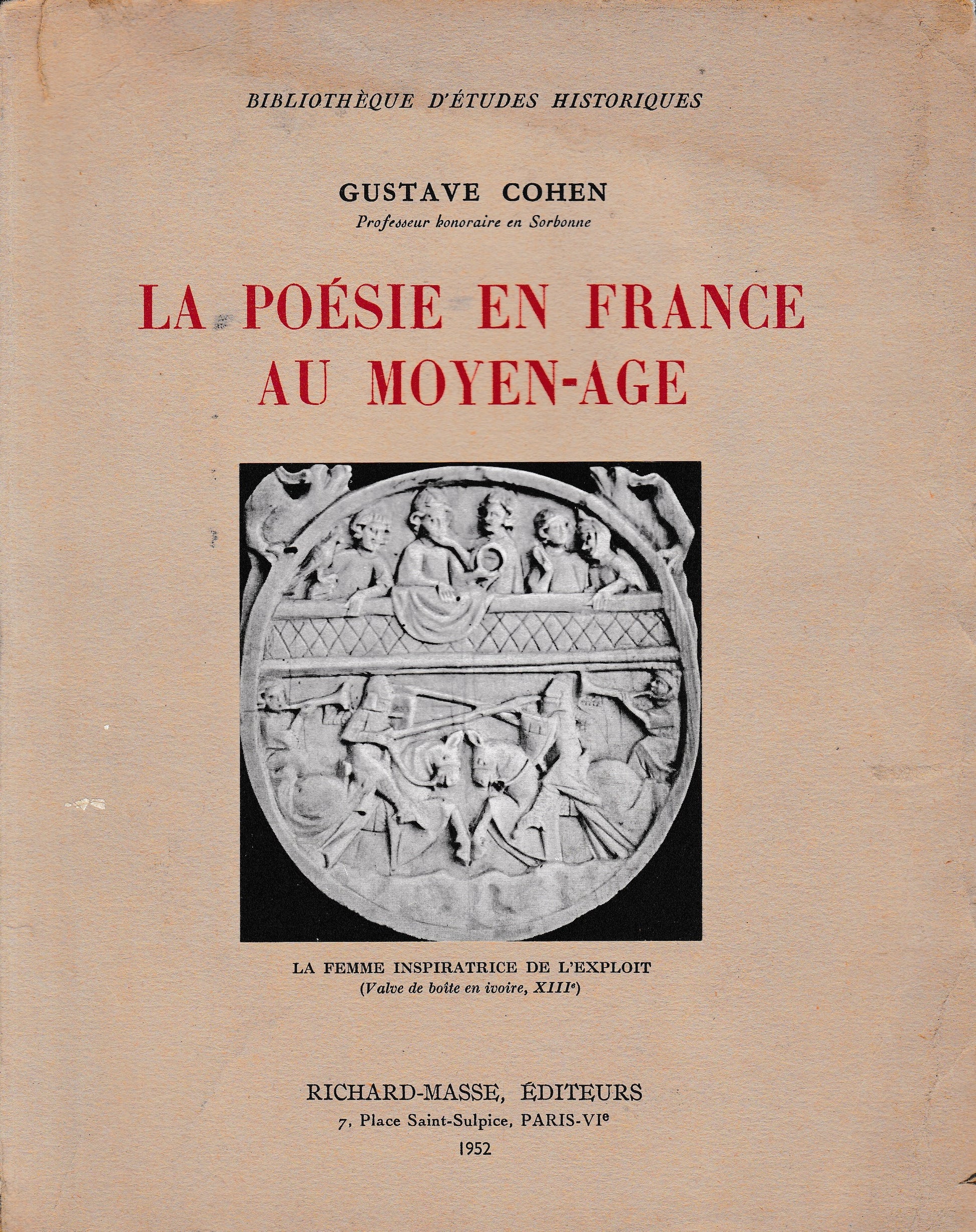 La poesie en france au moyen-age - copertina