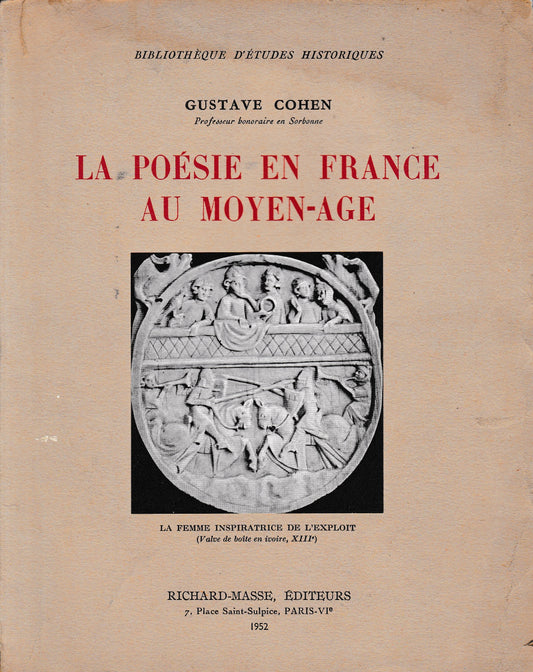La poesie en france au moyen-age - copertina