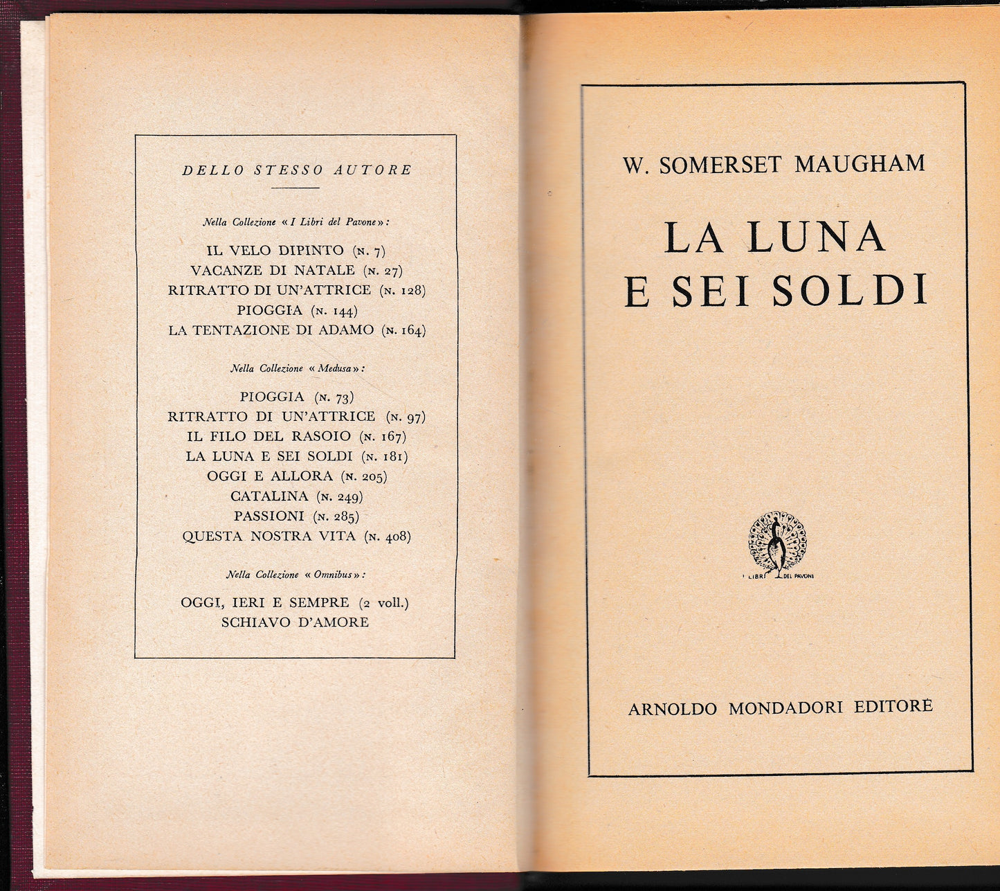 La luna e sei soldi - copertina