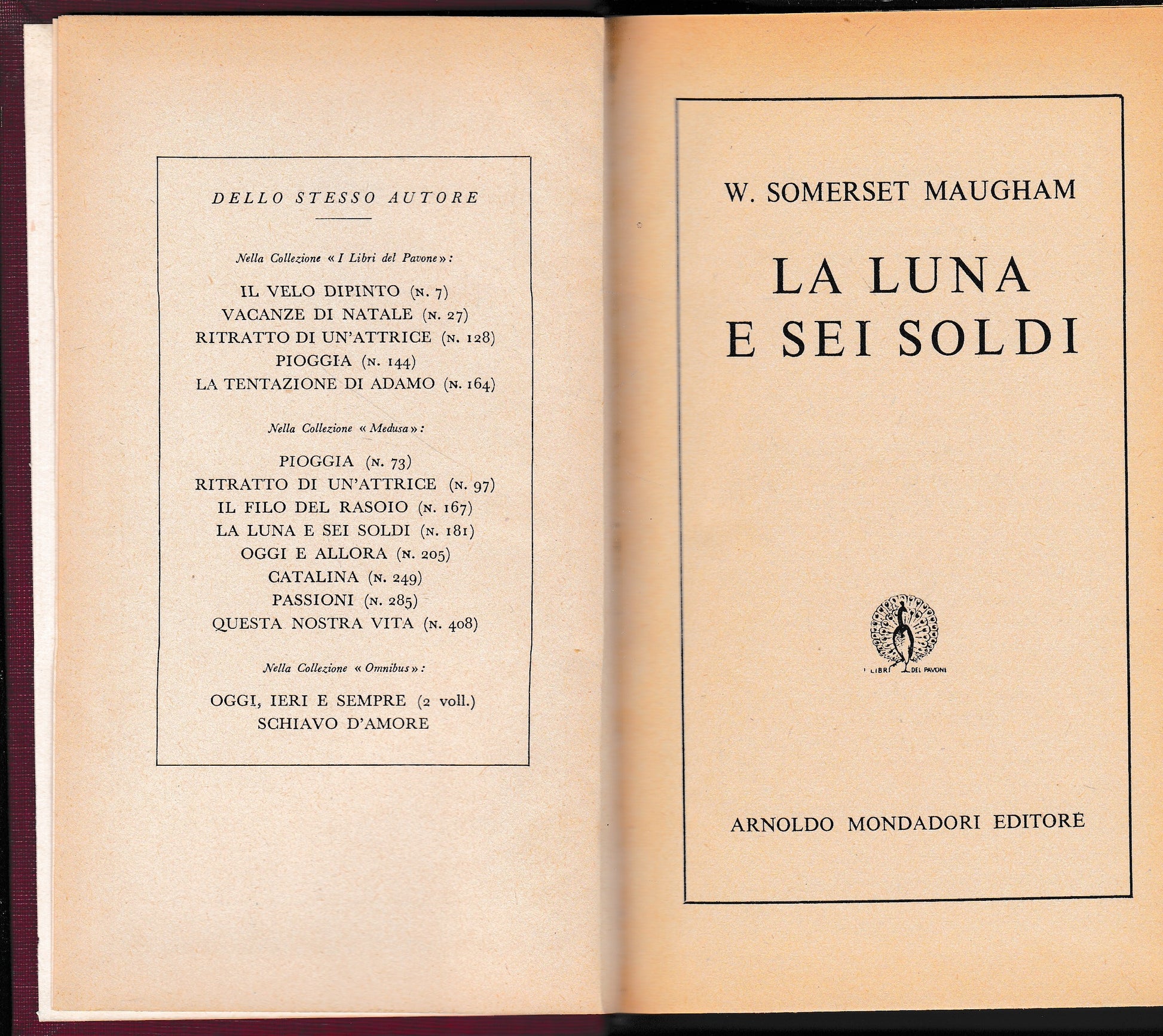 La luna e sei soldi - copertina