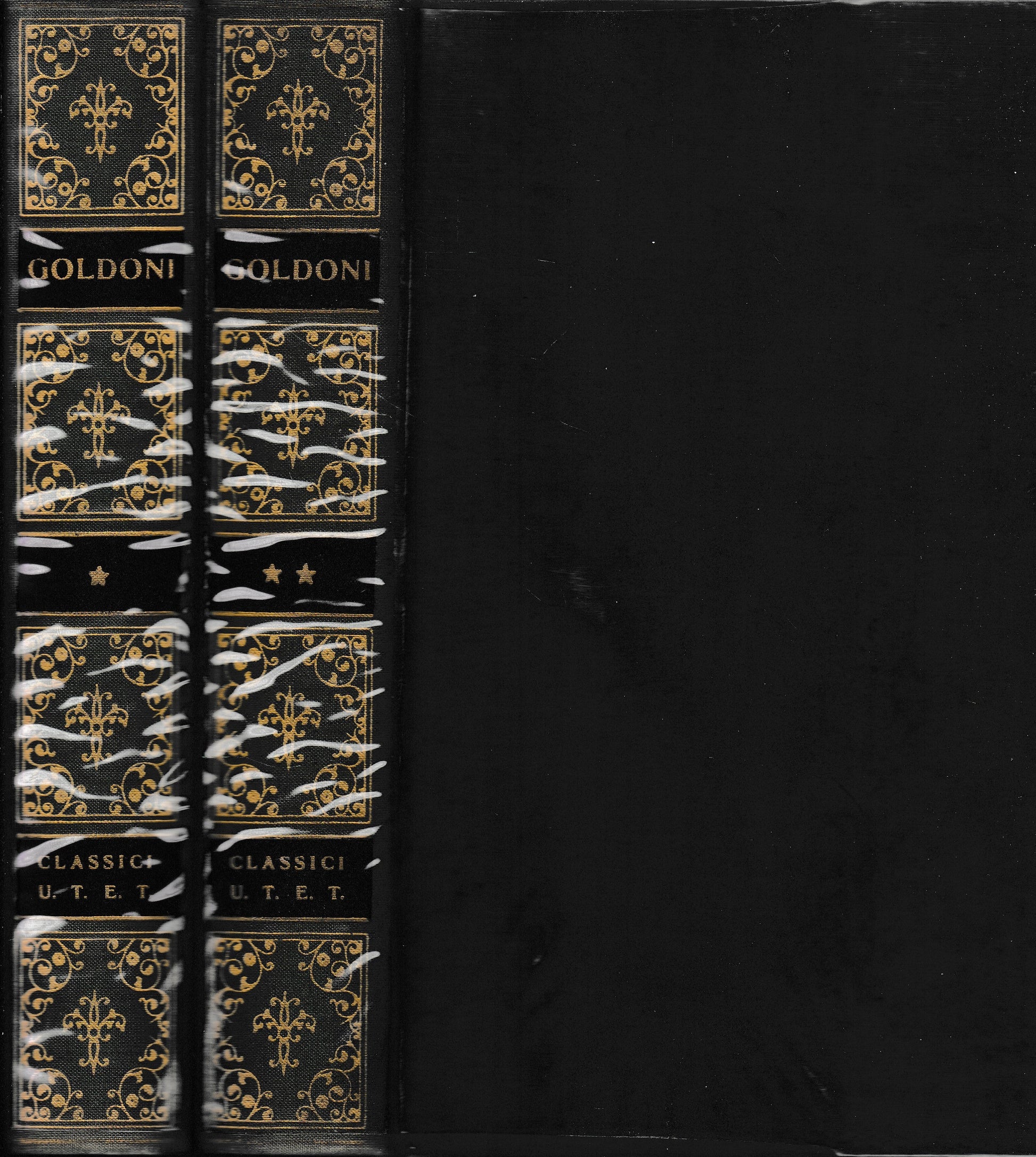 Commedie scelte di Carlo Goldoni, due volumi - copertina