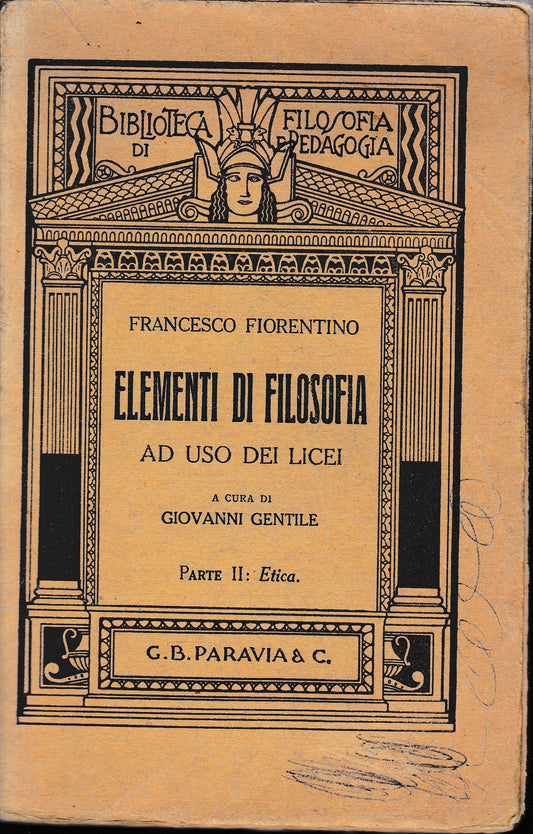Elementi di filosofia ad uso dei licei. Parte II: Etica - copertina