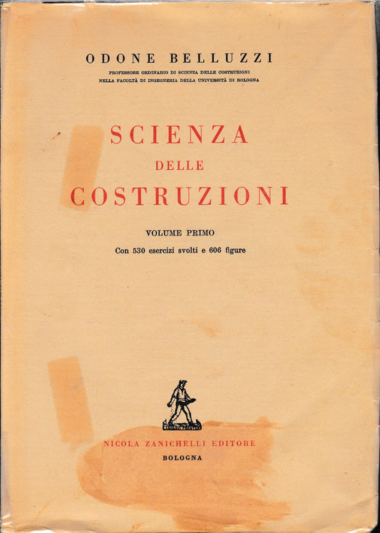Scienza delle costruzioni, vol. 1° - copertina
