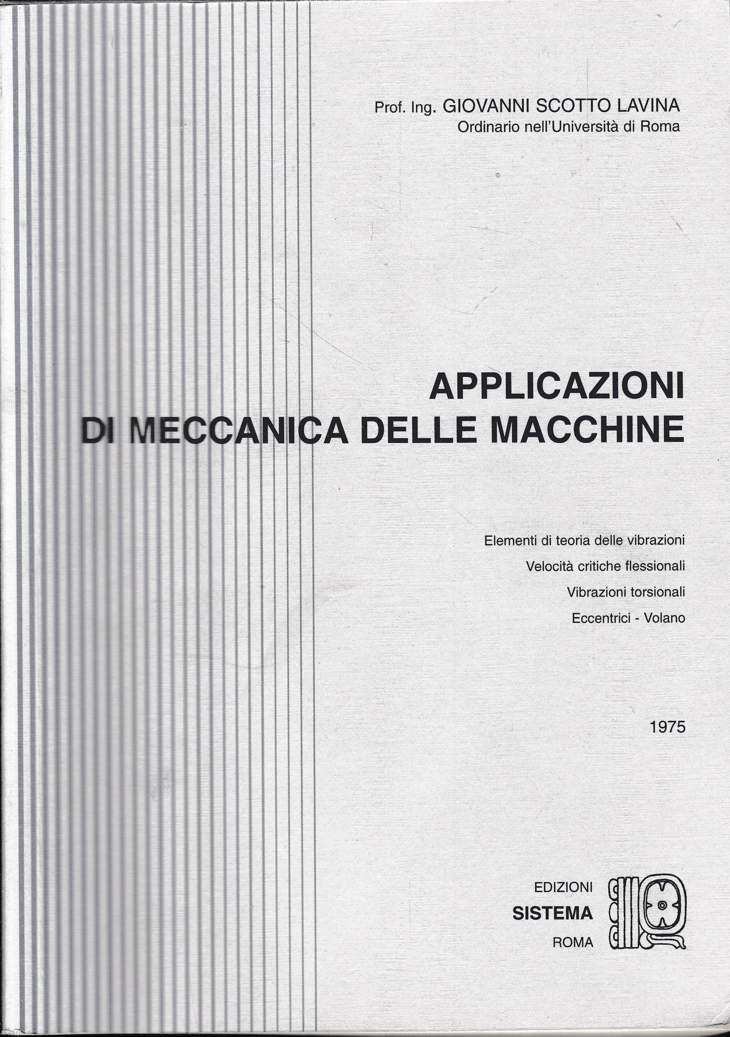 Applicazioni di meccanica delle macchine - copertina