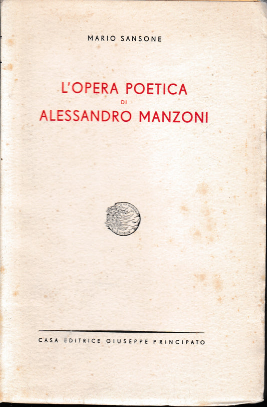 L'opera poetica di Alessandro Manzoni - copertina