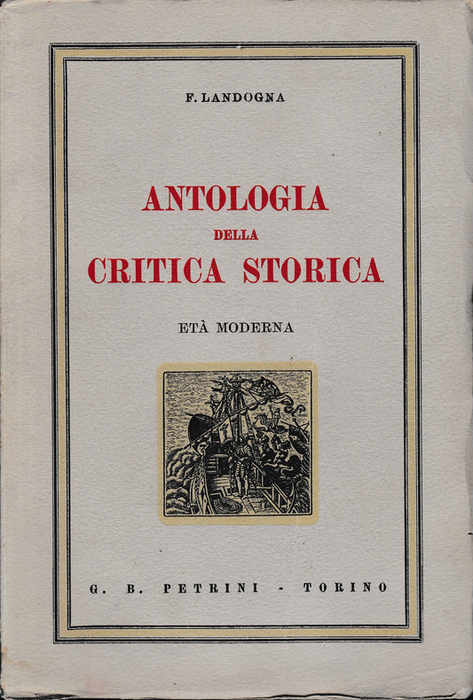 Antologia della critica storica. Età moderna - copertina