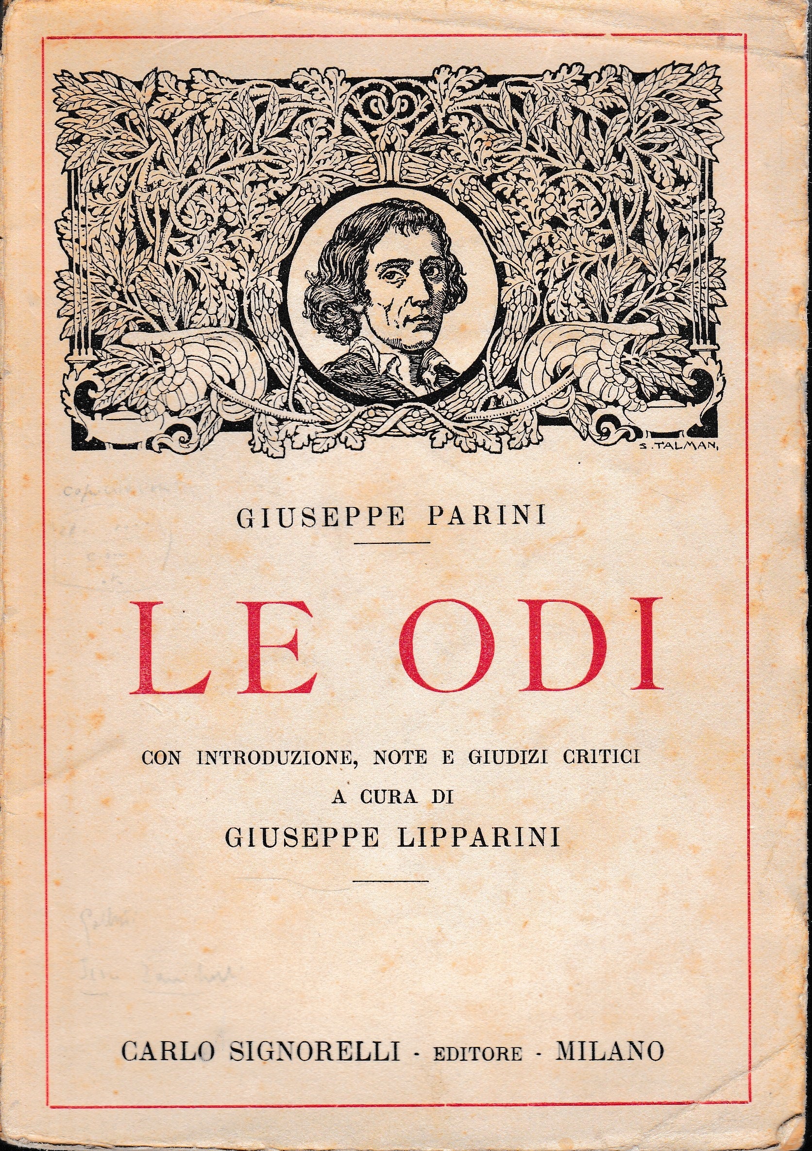 Le odi - copertina