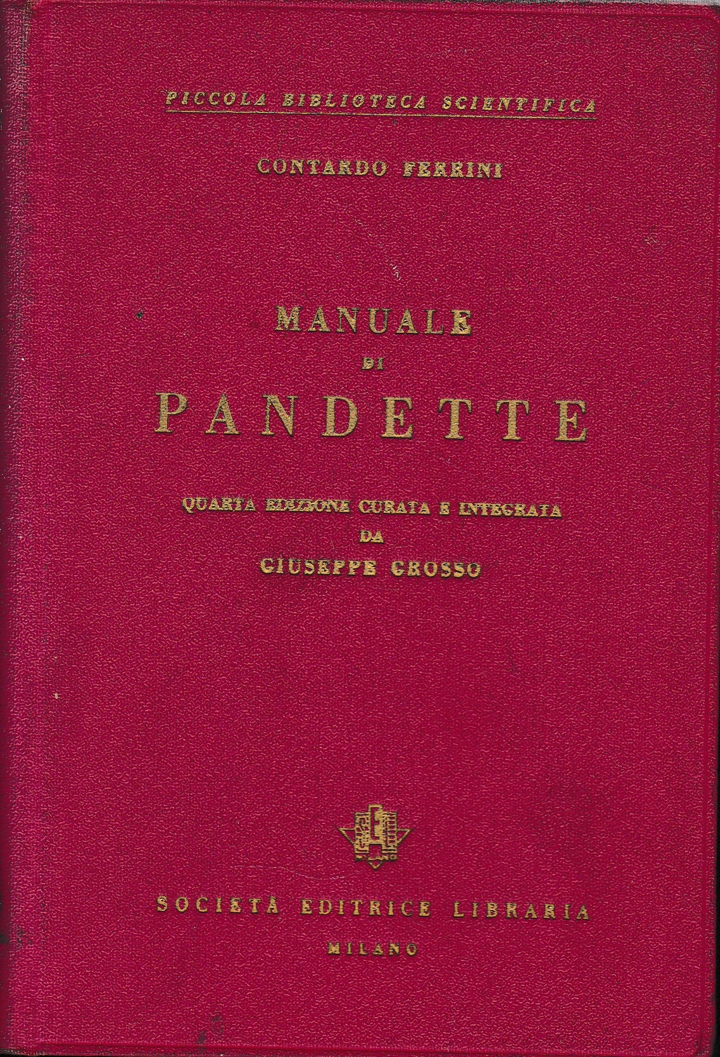 Manuale di Pandette - copertina
